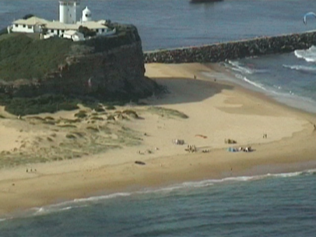 me in helicopter watching kiters with no wind.