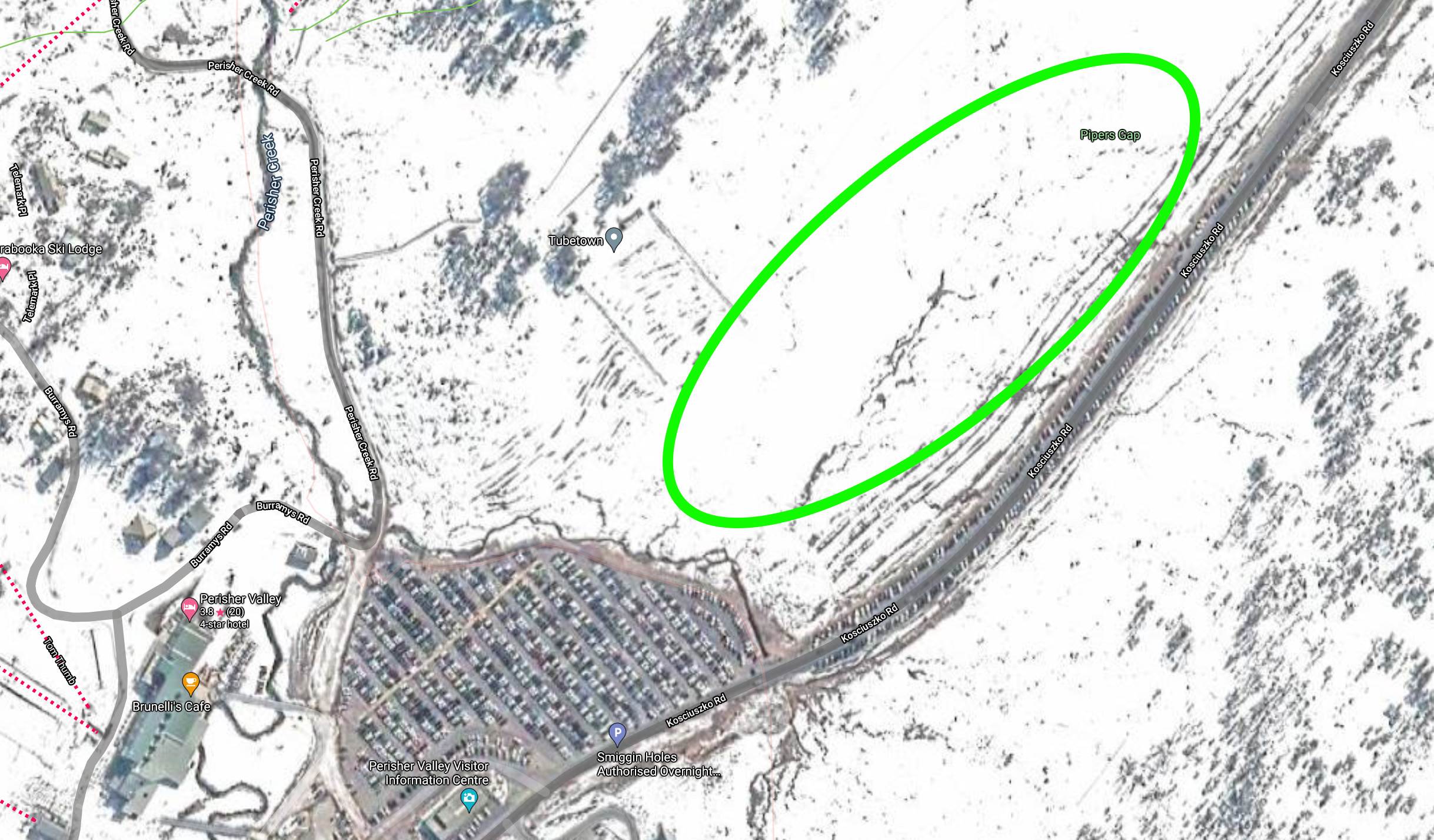 perisher snow kite area