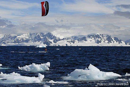 Antarctic Kiteboarding