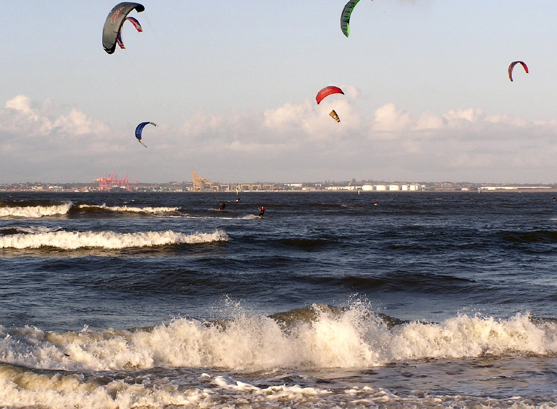 Waves in Botany Bay after Hurricane Larry up north