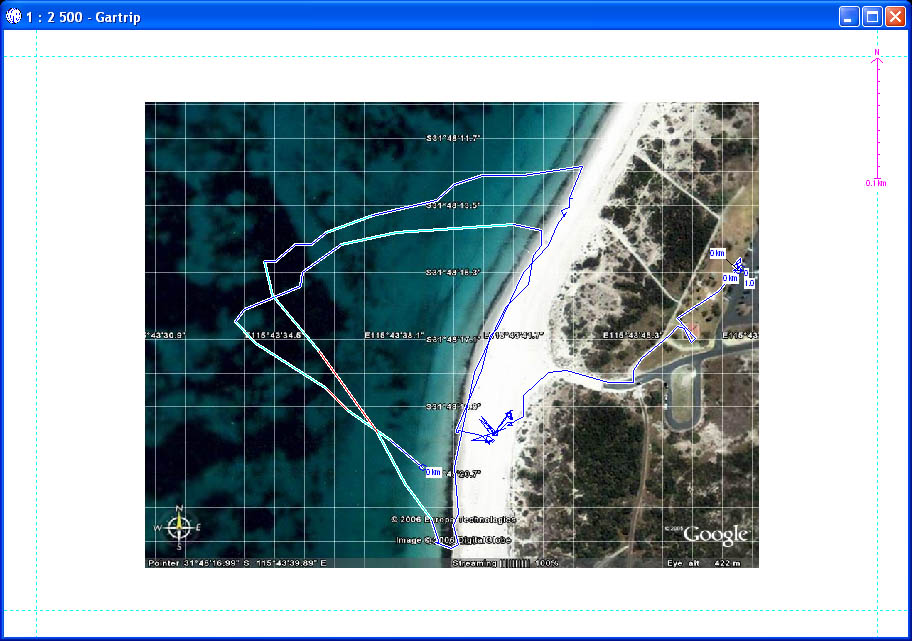 Pinaroo Point Kitesurfing track on 29 04 06