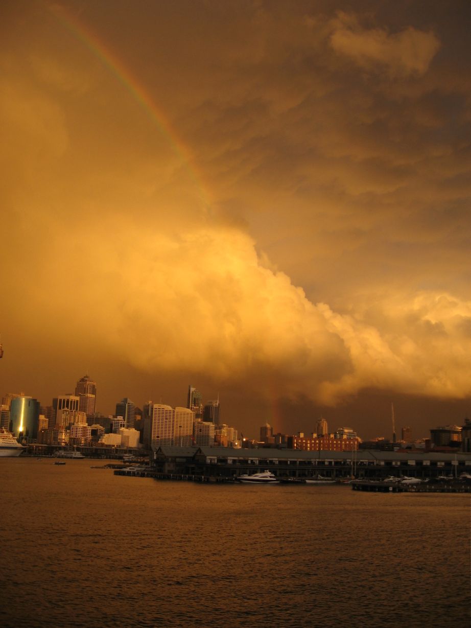 EErie Rainbow on the harbour
