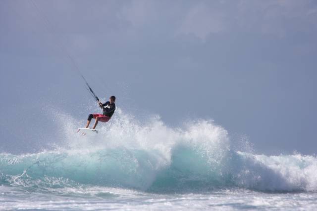 in the waves @ Cap Malheureux - NE Mauritius