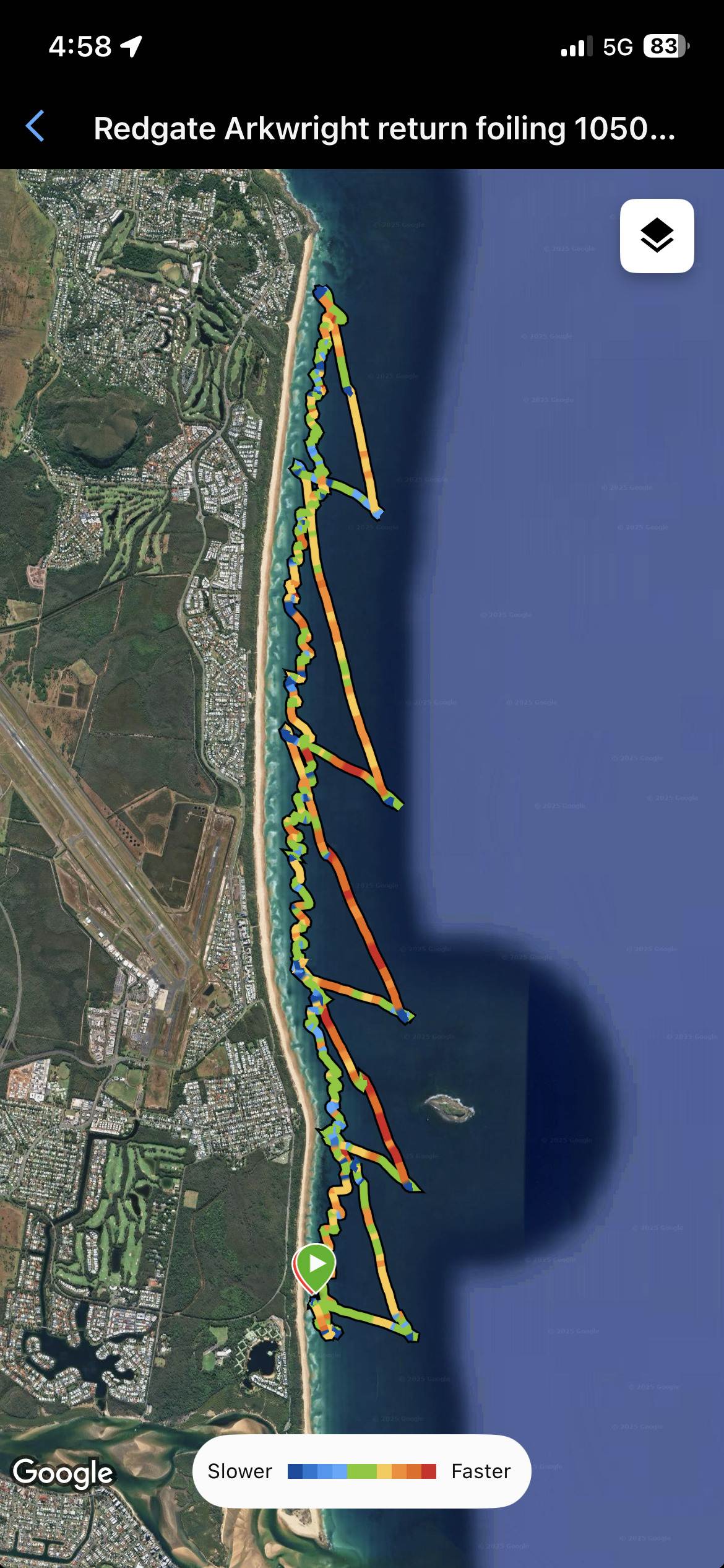 Down-wind foiling fun