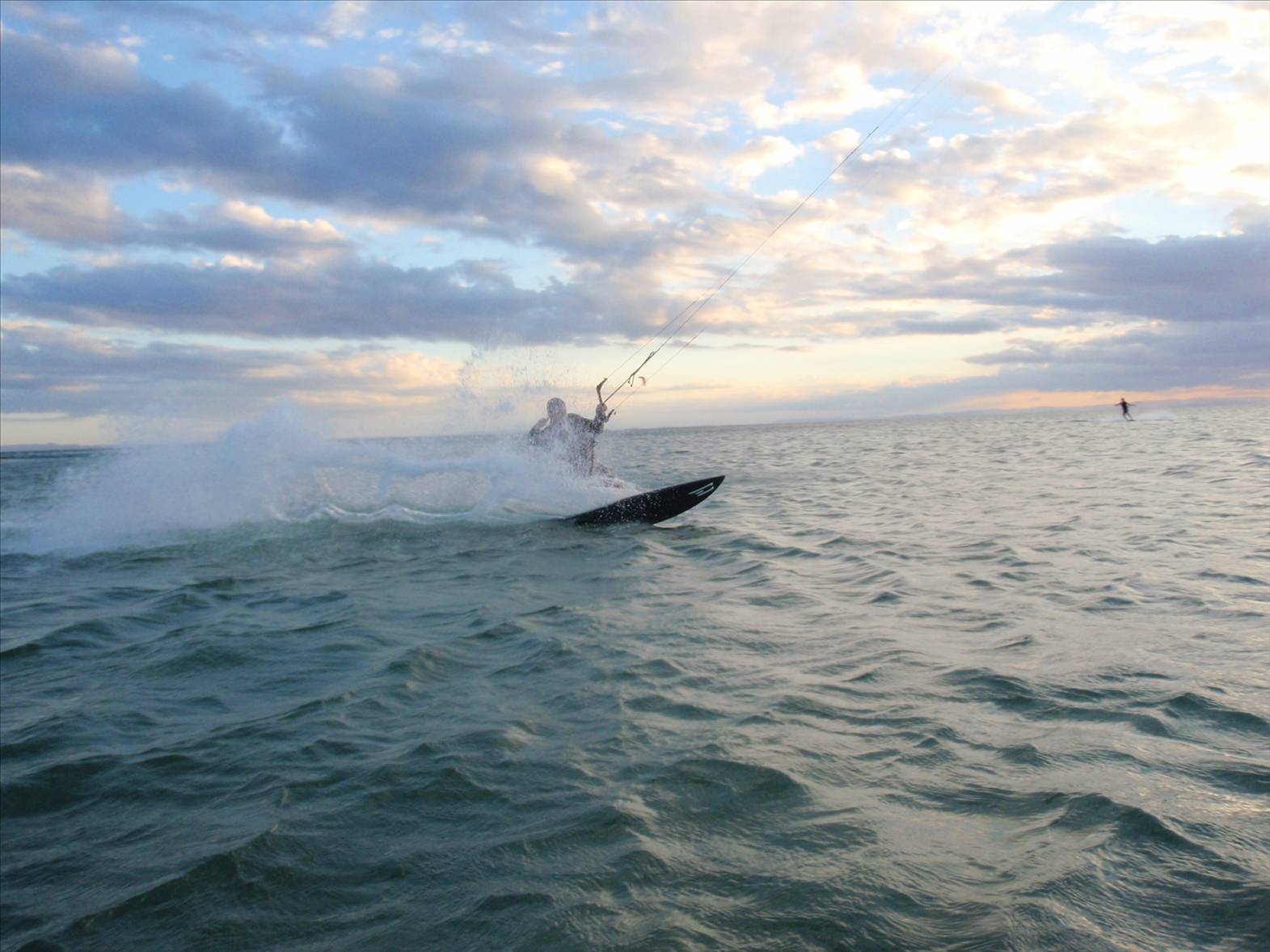 Muddy having a slash