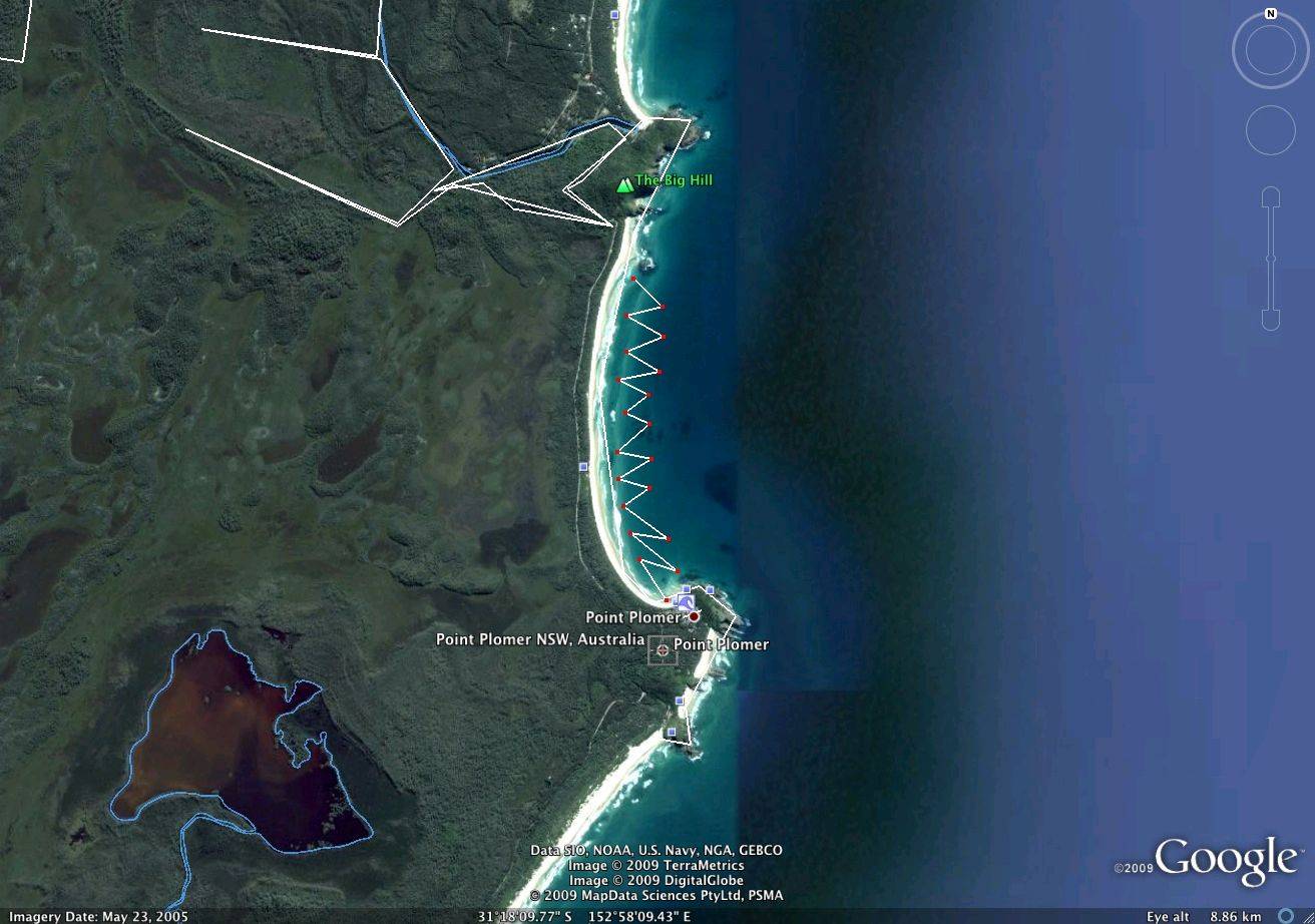 The short downwinder from Big Hill to Plomer