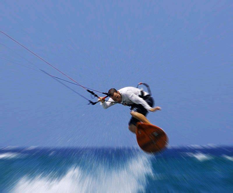 Richie on Underground surfboard