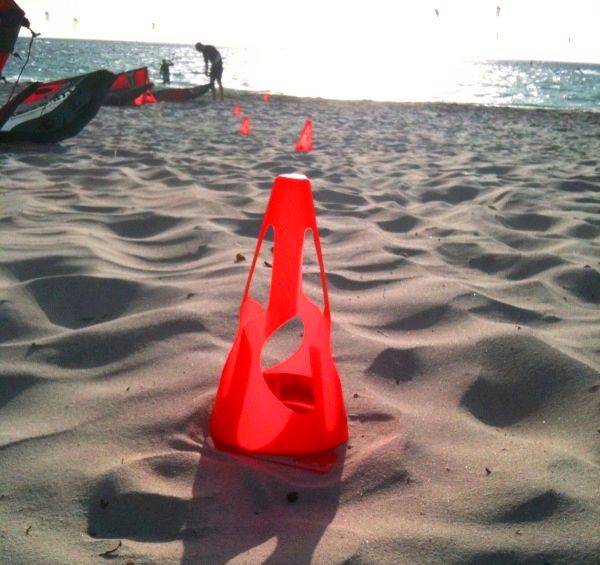 Cones on the beach