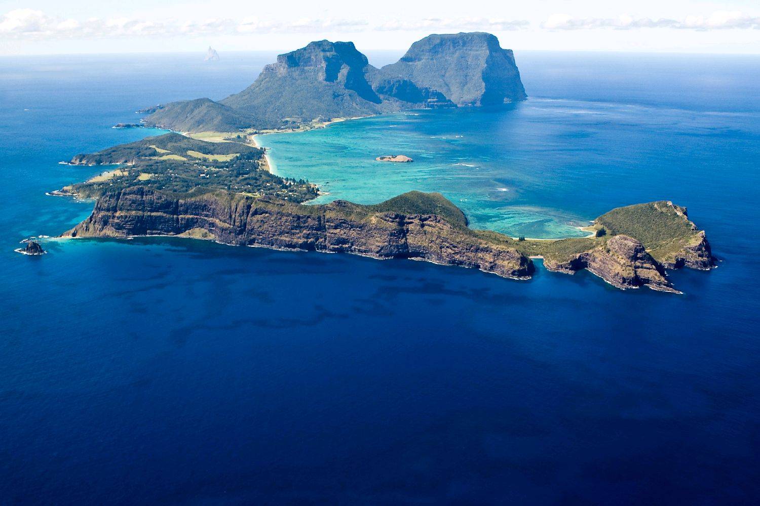 Lord Howe Island from the air