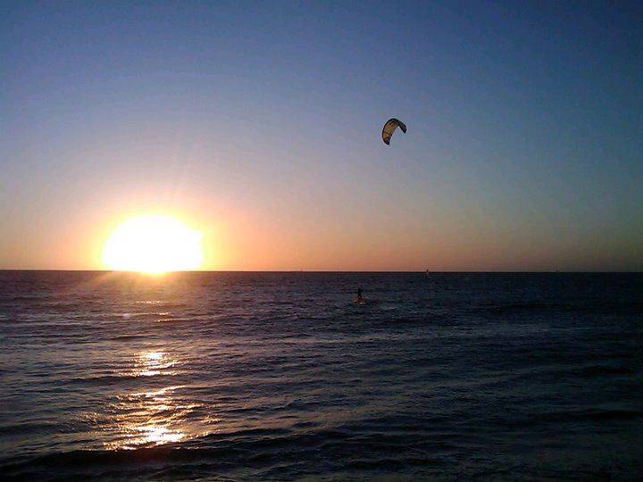 Kiting into the Sunset