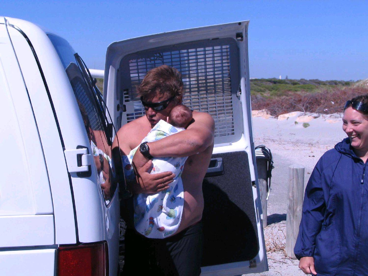 Jean Pierre shsss I'll protect you from the wind.