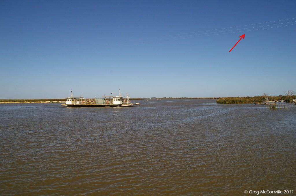 Overhead Power Lines at Narrung