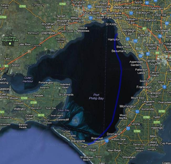 Port Phillip Bay downwinder