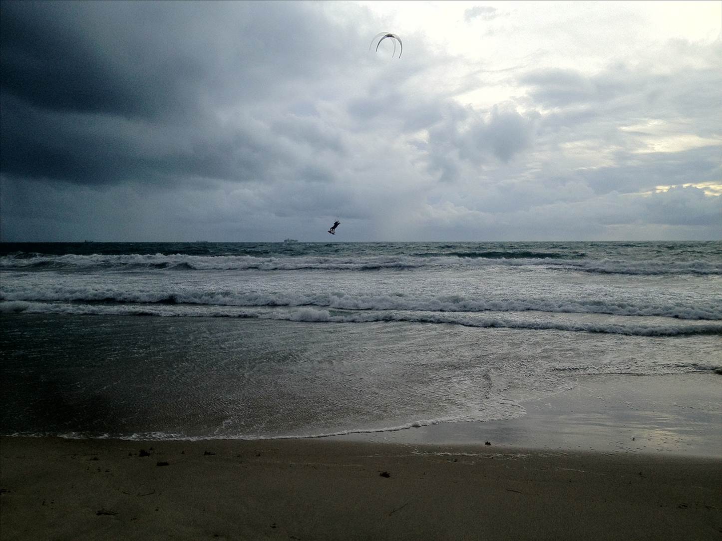 Leighton at the start of the storm