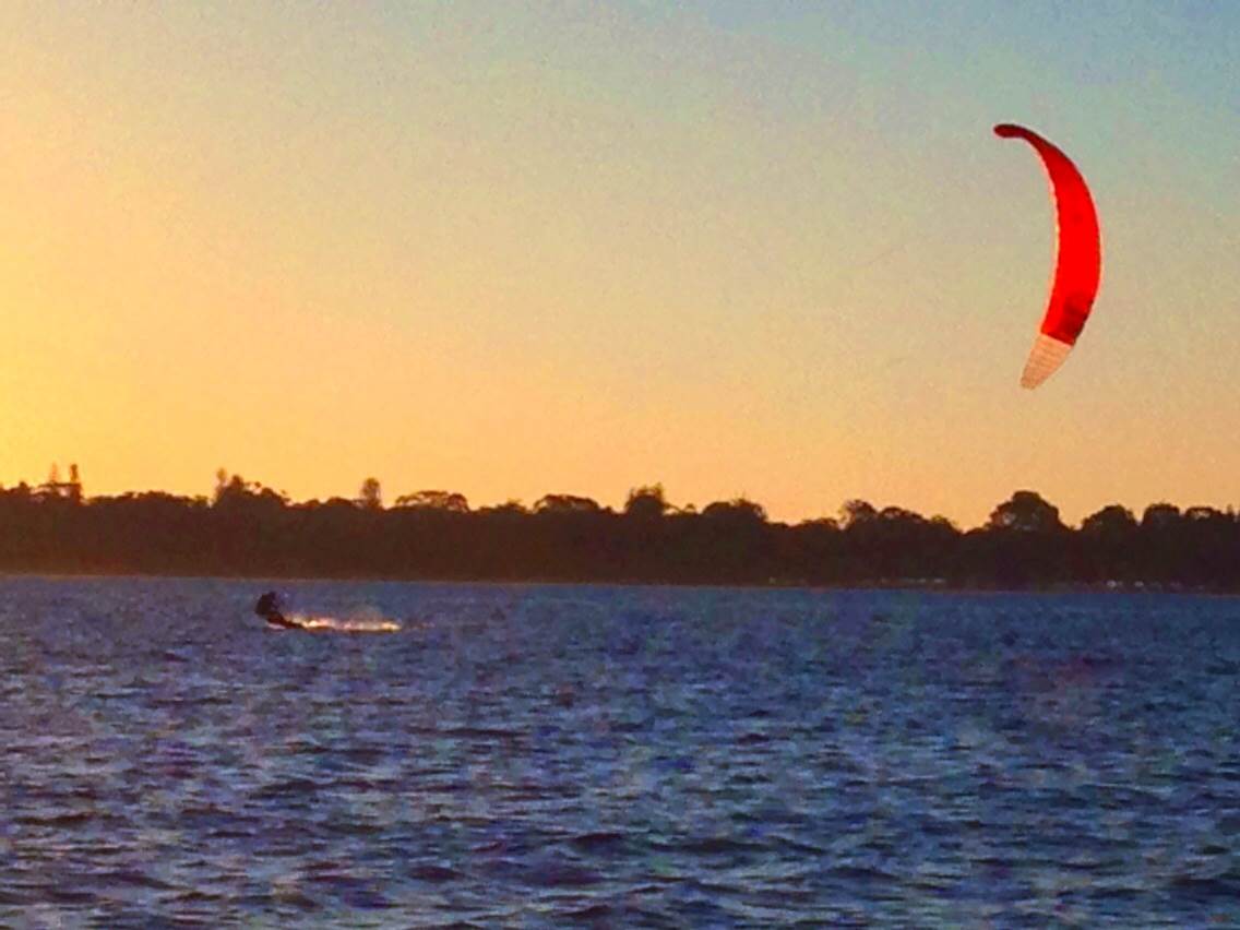 Smoking on a 18m foil kite and 8 knots