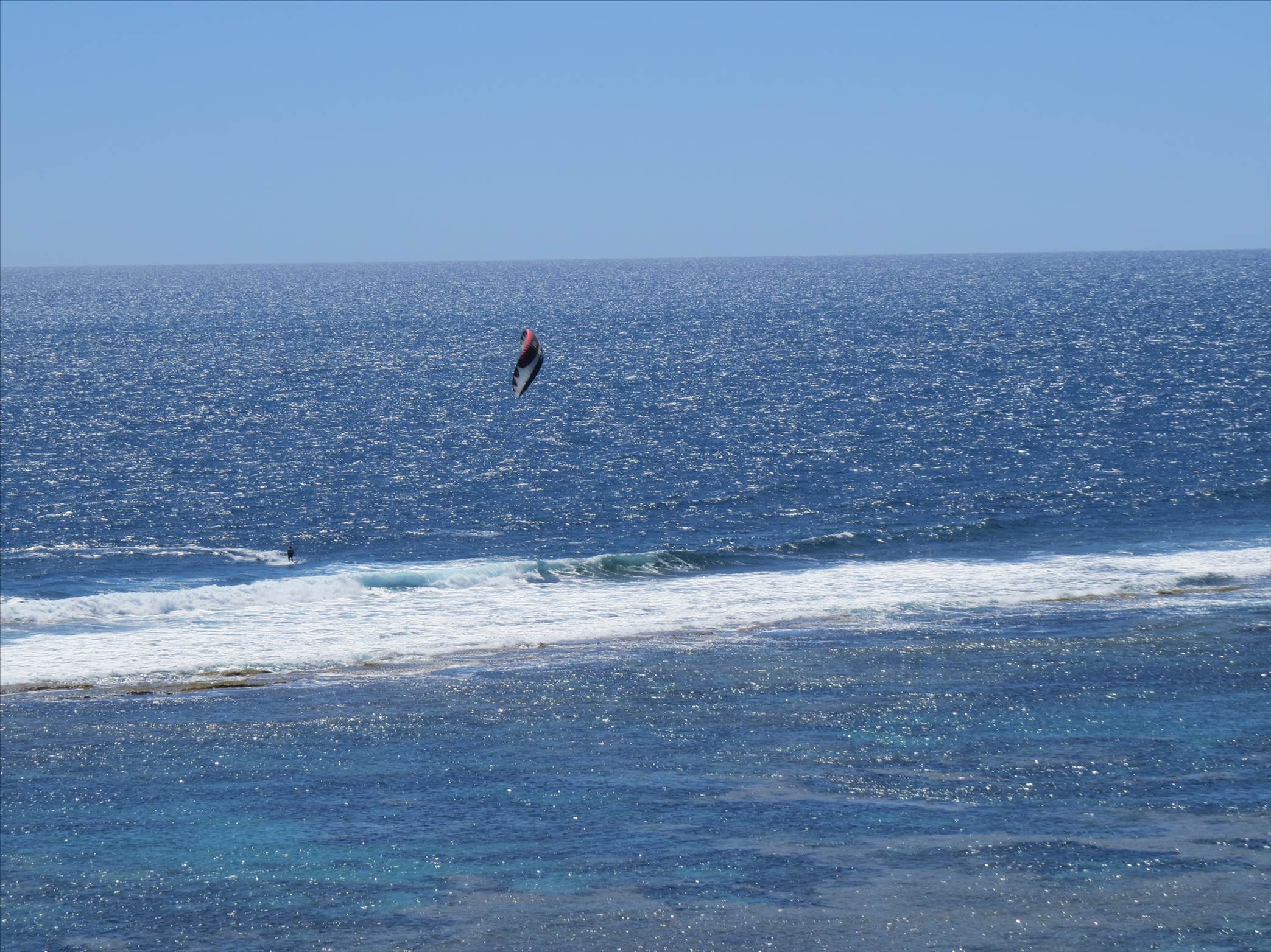 Ian catching a wave into Horrocks lagoon