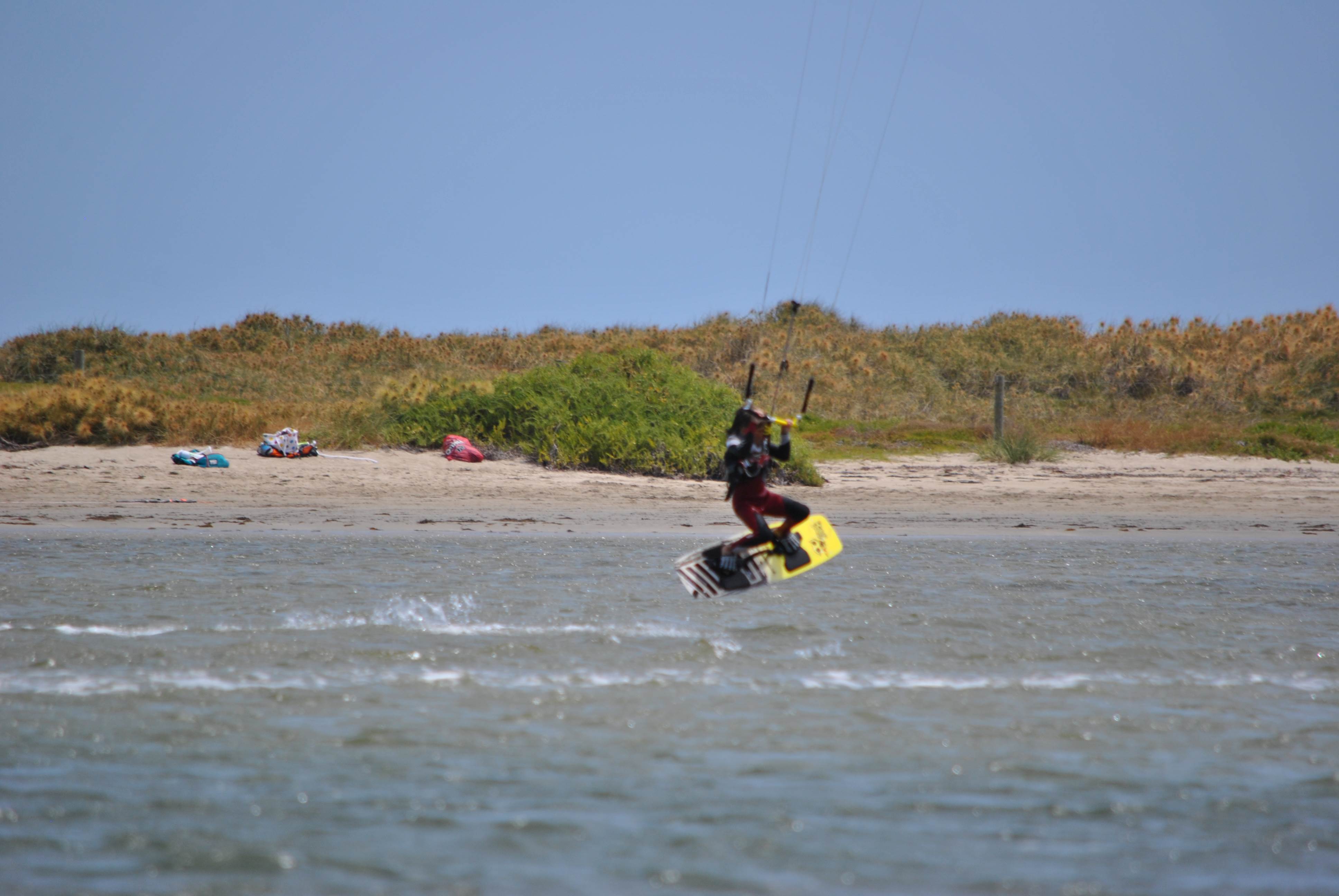 Nate attemping a hooked railay