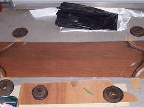 Home made board under construction