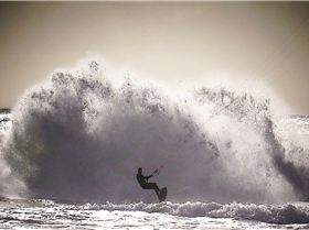 Scarborough kite surfer