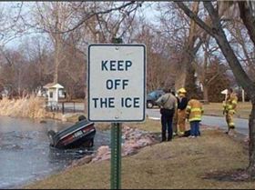 car keep off ice