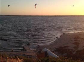 Discharge pipe at the pond