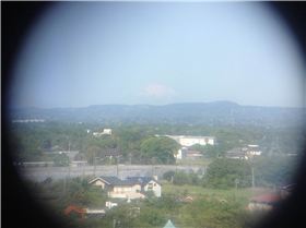 fuji san from the beach balcony