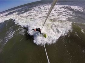 sick downwinder, alone, bicycle return