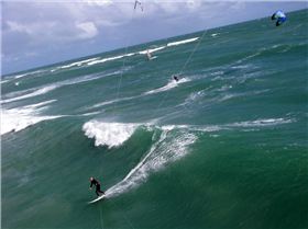 Setting up for a bottom turn