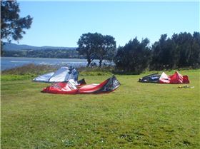 calm before the westerly on lake illawarra