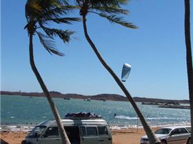 winter kiting  in Dampier far north west