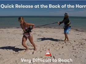 Quick Release back of the harness