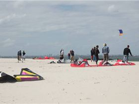Some of the local crew watching the action.