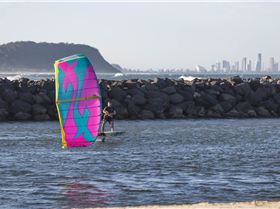 Here is a good Kite Foil lesson From Thierry in 13kts with an F-ONE Bandit 2018 6m at Currumbin QLD