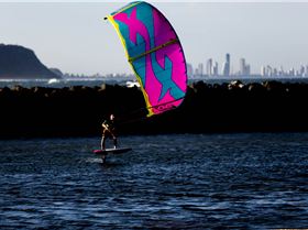 Here is a good Kite Foil lesson From Thierry in 13kts with an F-ONE Bandit 2018 6m at Currumbin QLD
