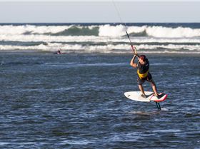 Here is a good Kite Foil lesson From Thierry in 13kts with an F-ONE Bandit 2018 6m at Currumbin QLD