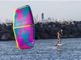 Here is a good Kite Foil lesson From Thierry in 13kts with an F-ONE Bandit 2018 6m at Currumbin QLD