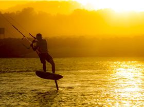 Here is a good Kite Foil lesson From Thierry in 13kts with an F-ONE Bandit 2018 6m at Currumbin QLD