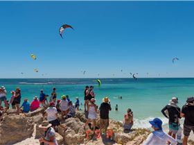 Start of the Kitesurfing area of the LOC Marathon.