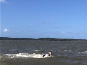 My 11 year old learning to kite