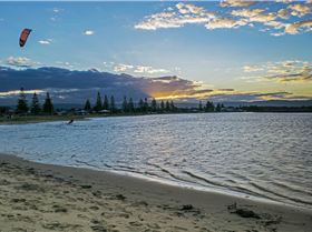 Kite surfing in Windang