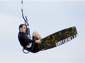 Kitesurfing the sandbar at Safety Bay