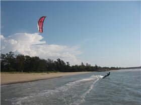 Casurina Beach, Darwin, with a 12m boxer