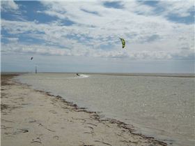 Heading back upwind on the Port Parham speed strip