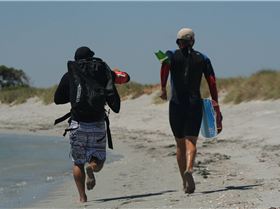 Kite X - Richard and Neil running back to Bay 1