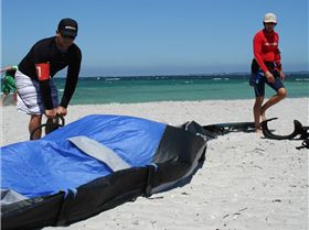 Kite X - Richard and Neil setting up