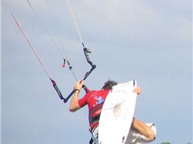 sam at blacks beach, mackay.