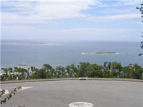main kiting beach noumea... view from point... kite across to island