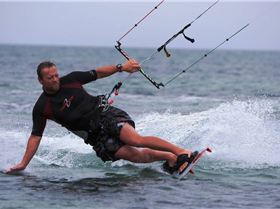 Toe-side in 6knots in Bali