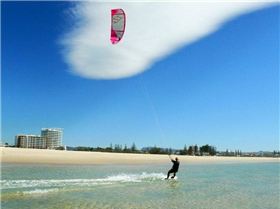 Kite session at Kirra on Friday
