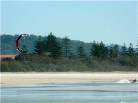 Kite session at Kirra on Friday